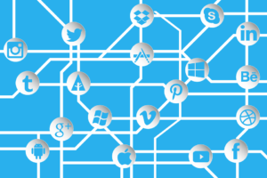 Network of different marketing channels.