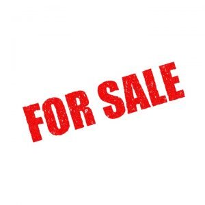 For Sale on a white background.