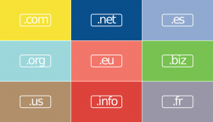Different domain suffixes.
