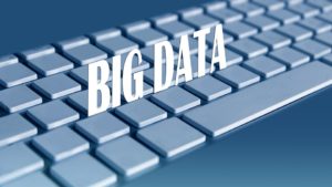 The words big data on a keyboard