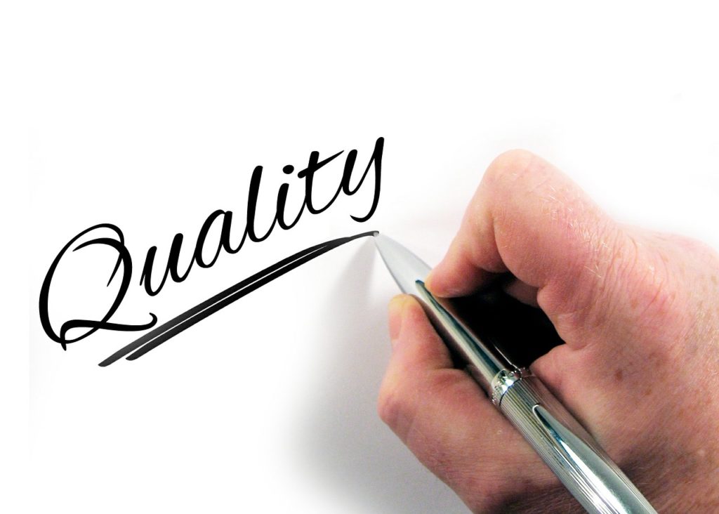 Hand writing Quality.