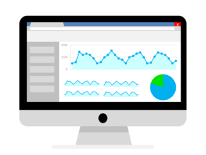 An abstract image of a computer analytics program, not dissimilar to one of the top lead management software solutions.