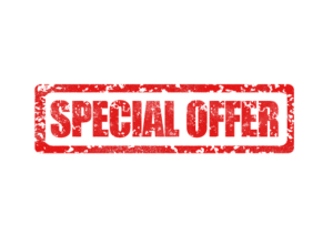 A sign for special offer.