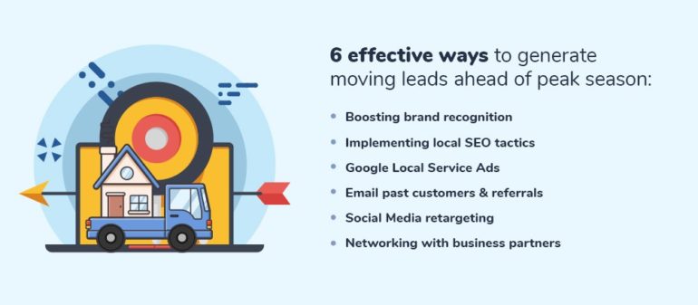 6 ways to generate moving leads ahead of peak season
