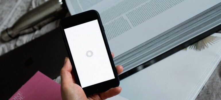 Web page loading on phone