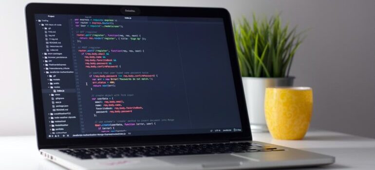 Lines of code, representing free web design tools.