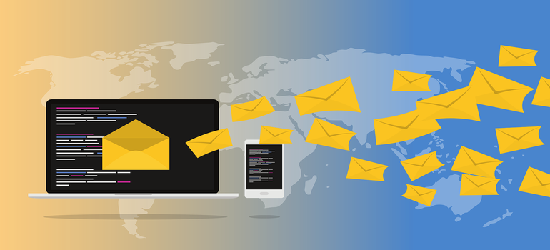 A graphic with a laptop, phone, and email icon.