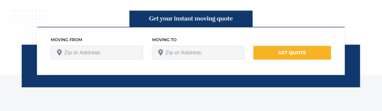 Example of a moving company banner