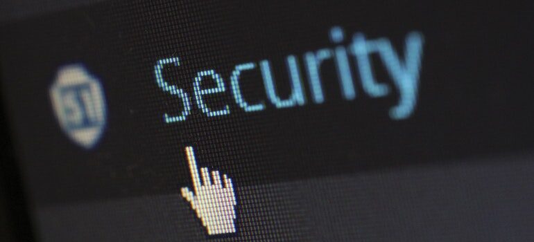 WordPress tab labeled "security".