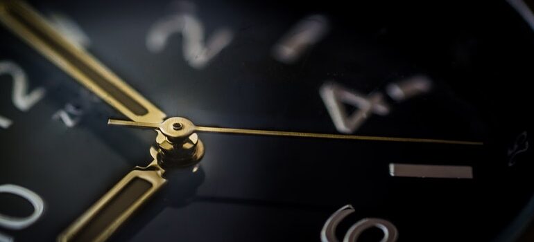 The face of a watch.